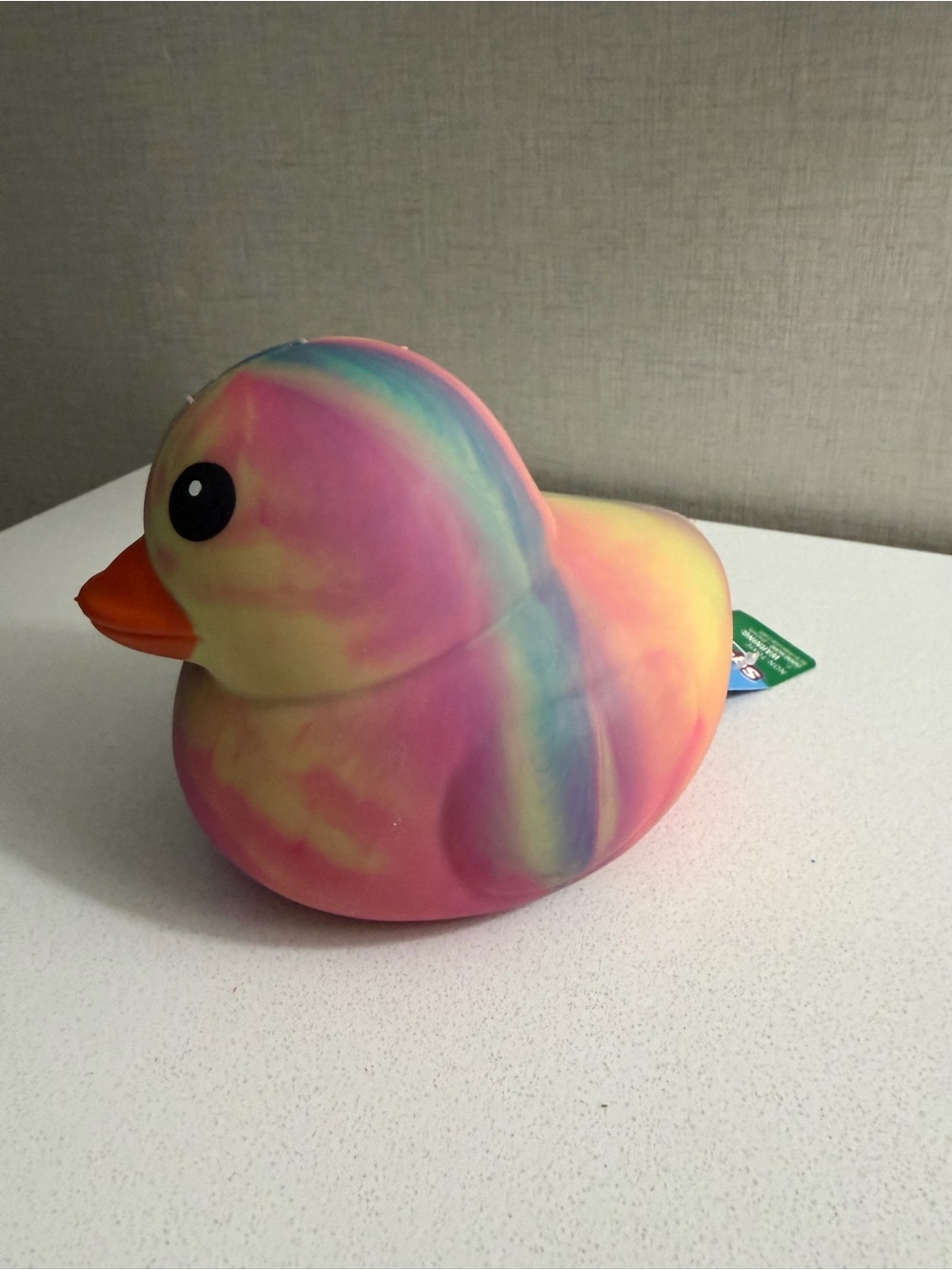 Squeeezy Duck Rainbow Tie Dye Viral Squishy Duck Sensory Fidget